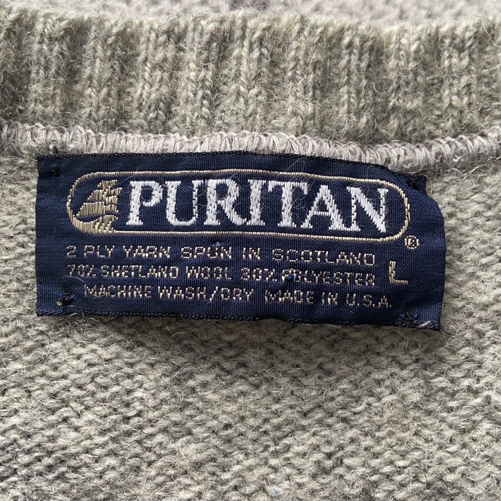 Light Grey Vintage Puritan Sweater Vest
